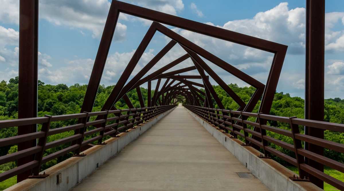 High Trestle Trail Bridge in rural Iowa offers fun in public spaces